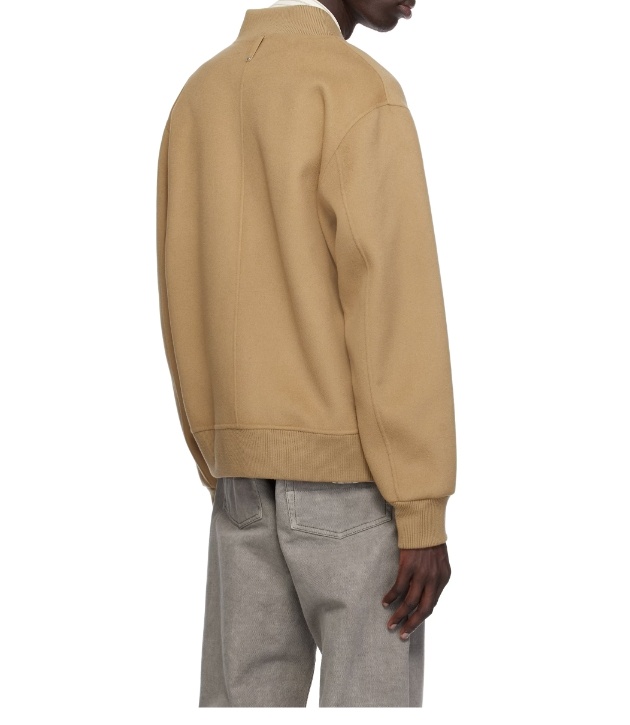 Mackage Tan Emilio Bomber Jacket In Nude
