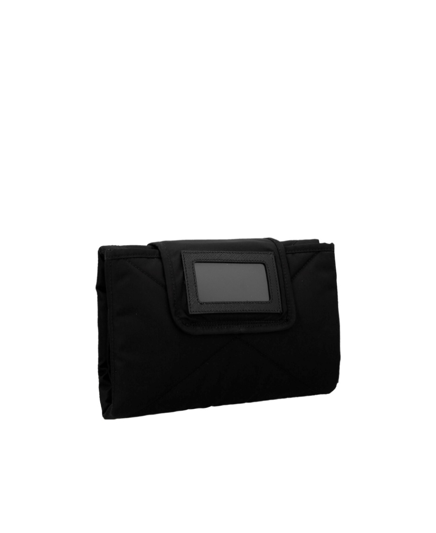 Prada Padded Clutch Bag In Black