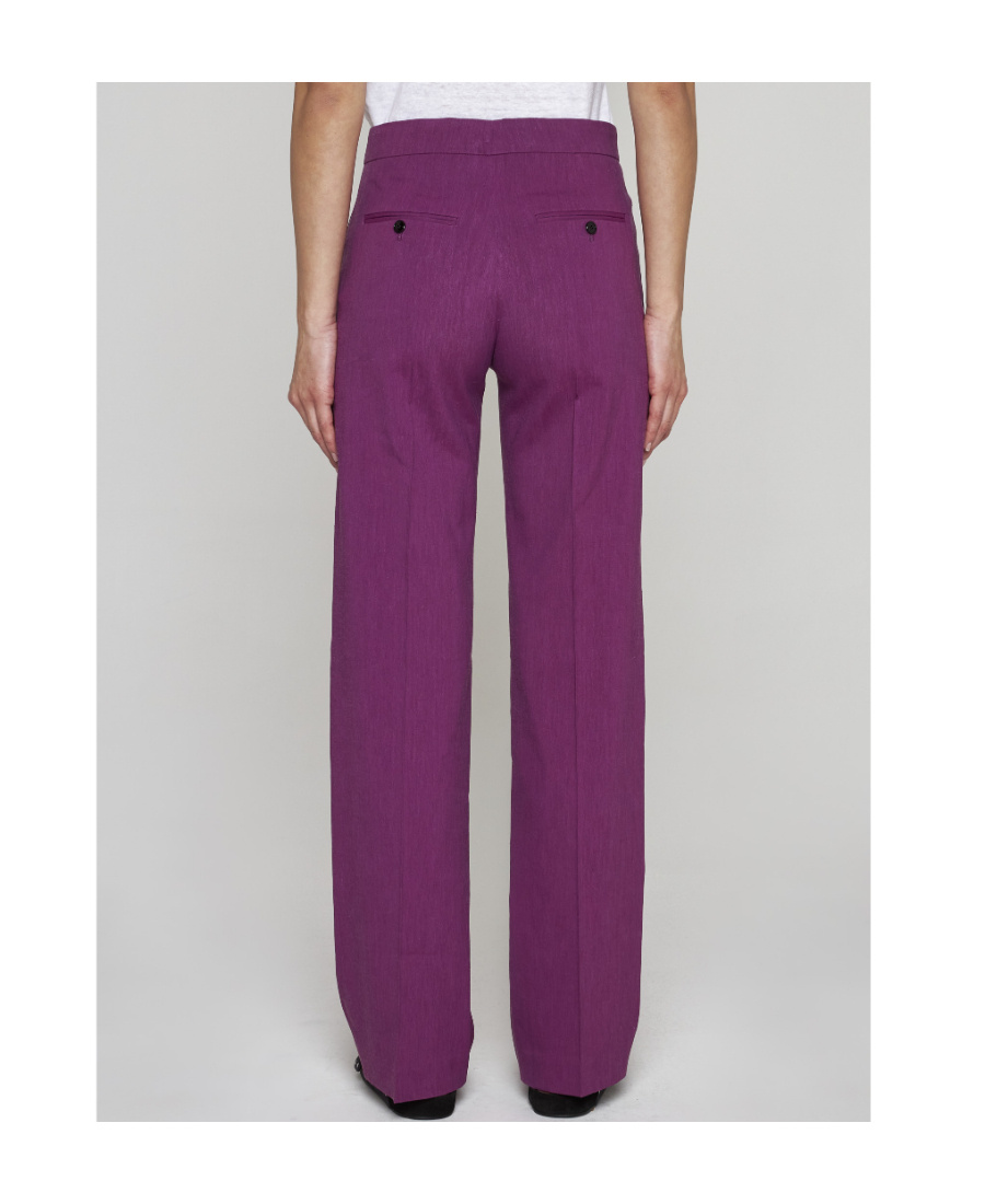 Isabel Marant High-waisted Tailored Trousers In Red