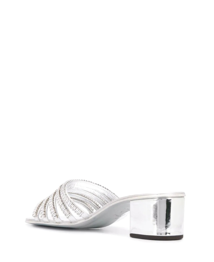 Giuseppe Zanotti Heeled Sandals With Ornament In White