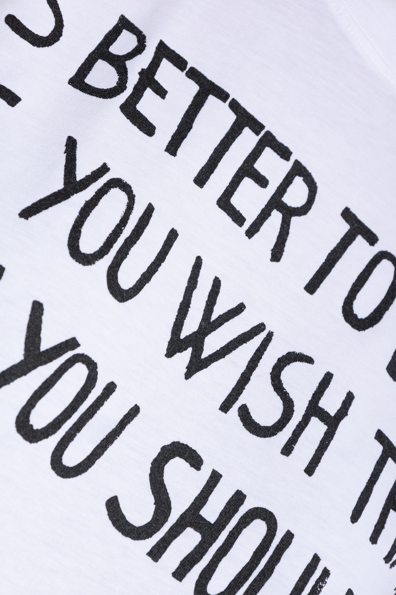 Moschino Archive Slogan Print T-shirt In White