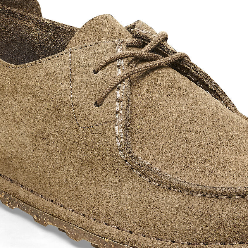 Birkenstock Utti Lace Suede Derby Shoes In Brown