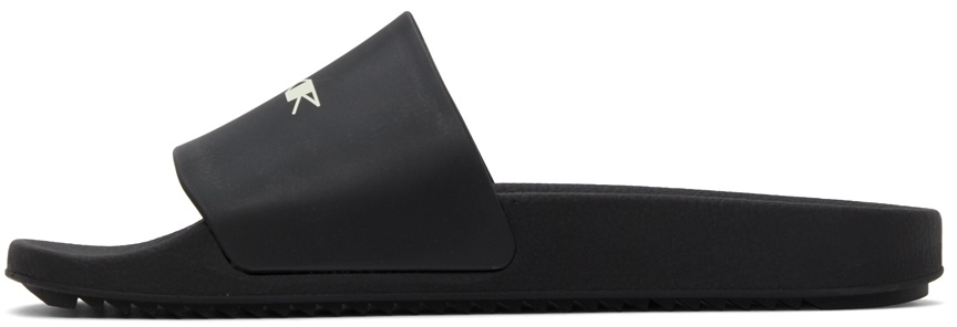 Rick Owens Drkshdw Logo Slippers In White
