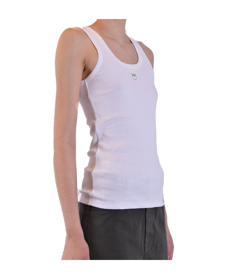 Pinko Round-necked Vest In Purple