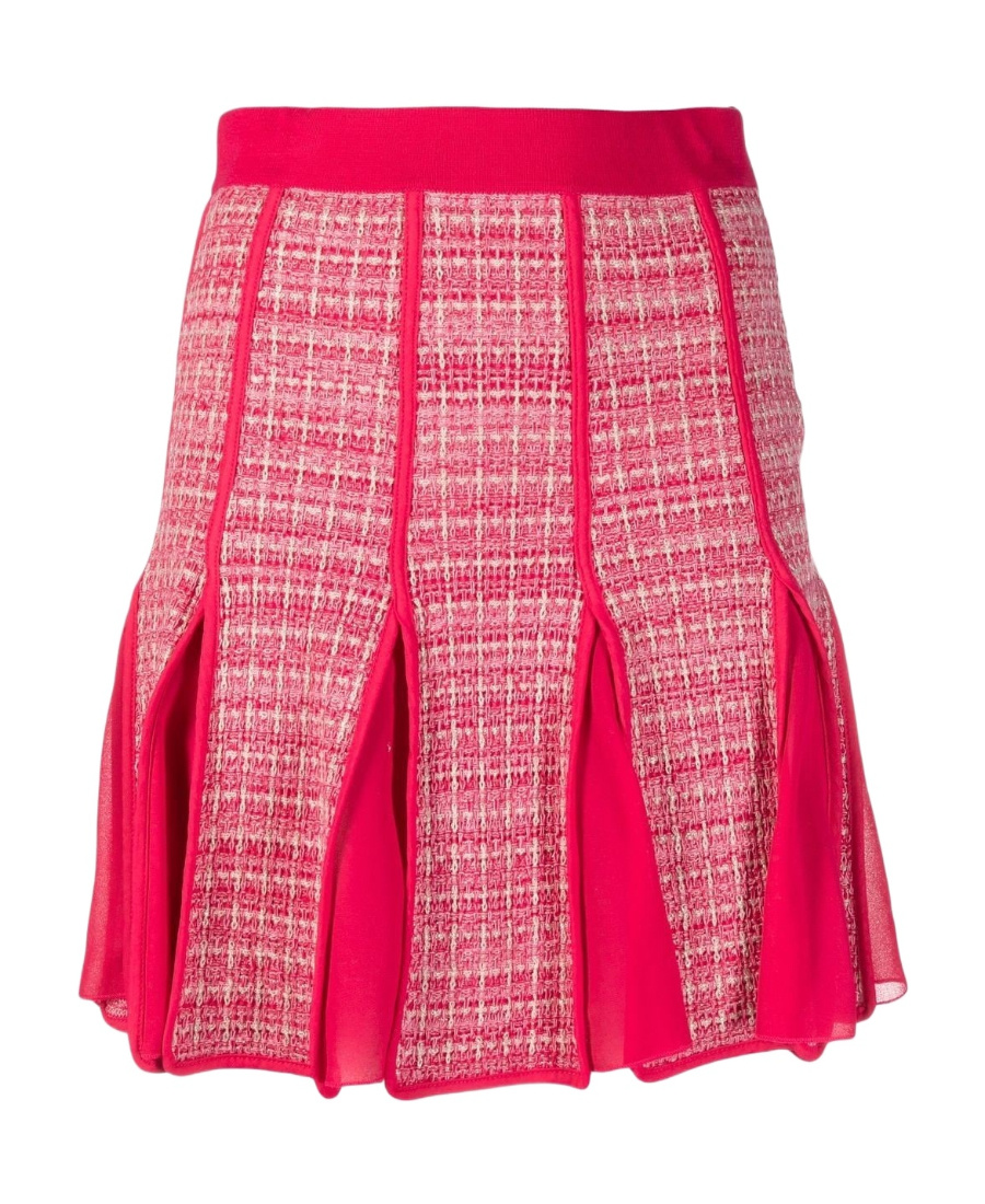 Elisabetta Franchi High-waisted Pleated Skirt In Pink