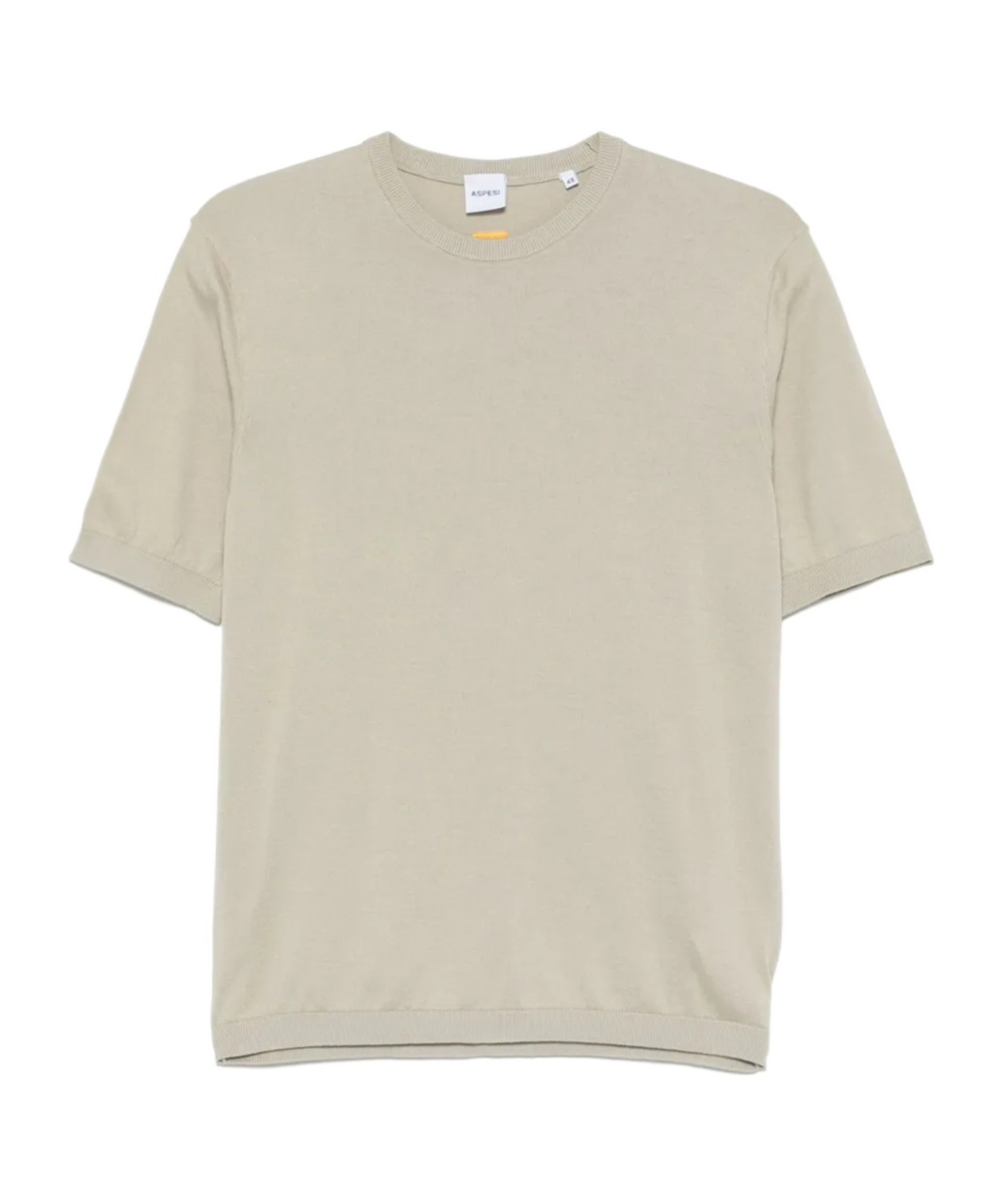 Shop Aspesi Fine-knit T-shirt In Sage Green