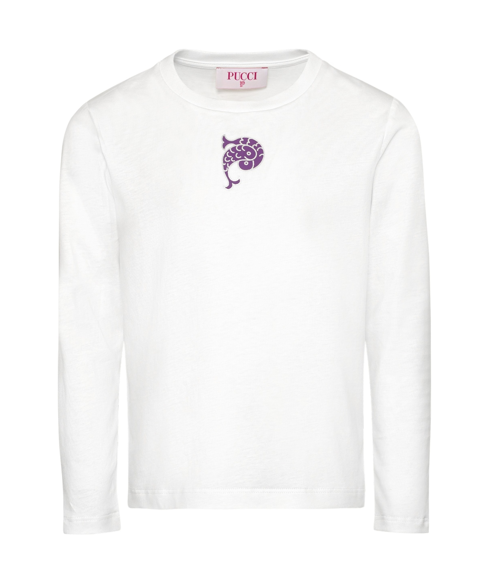 Pucci Long-sleeved T-shirt In White