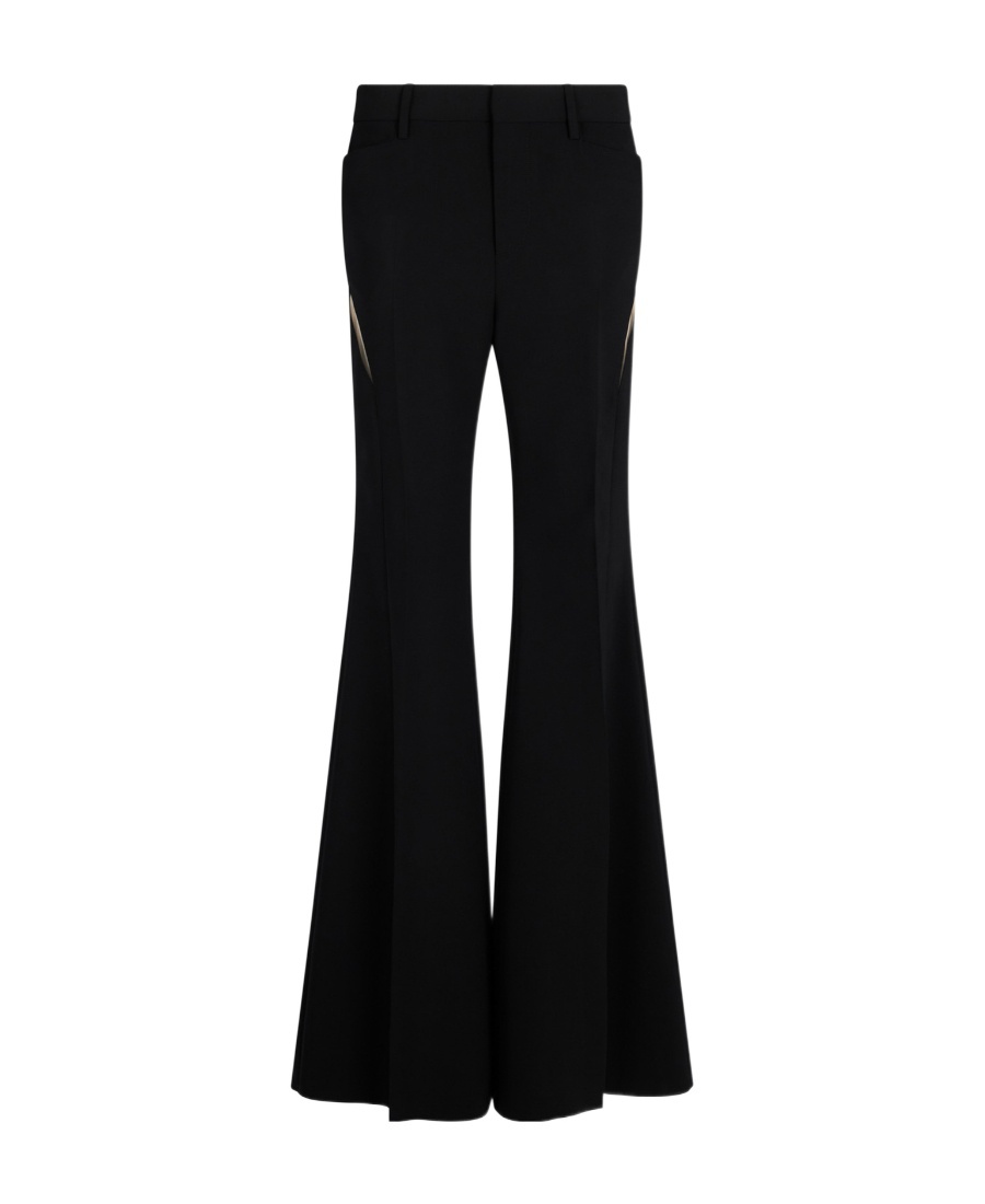Dsquared2 Cut-out Detailed Flared Trousers In Black
