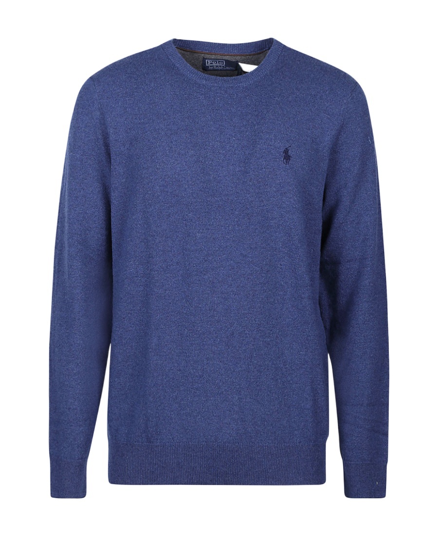 Polo Ralph Lauren Wool Crew Neck Sweater In Blue