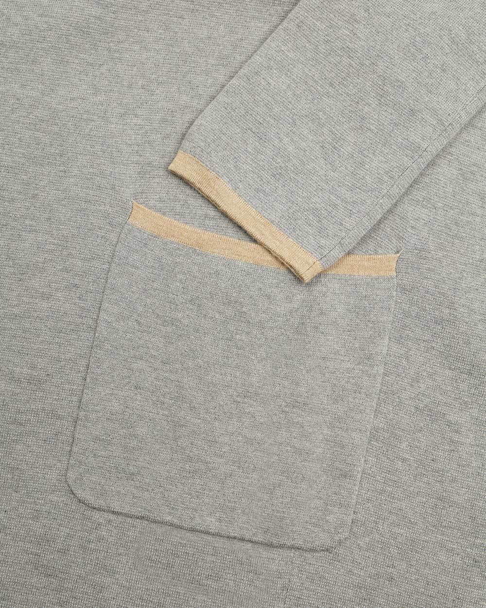 Max Mara Lace-up Cardigan In Gray