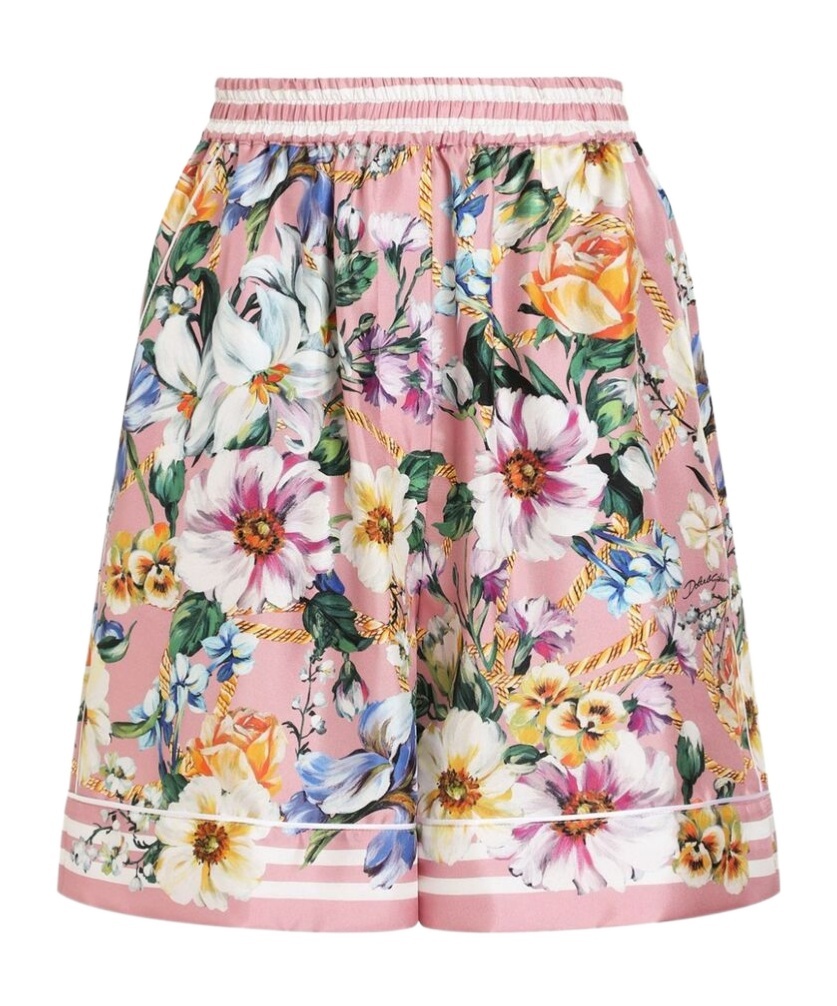 Dolce & Gabbana Pattern Shorts In Multicolor