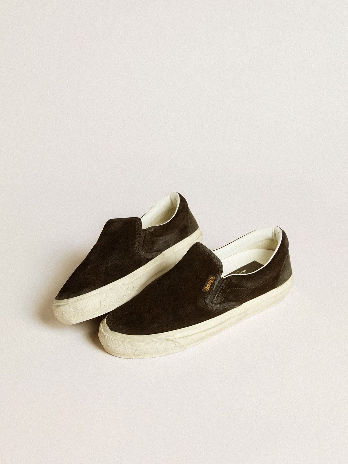 Golden Goose Women's Vce Penstar In Black Suede With Black Leather Heel Tab In Multi
