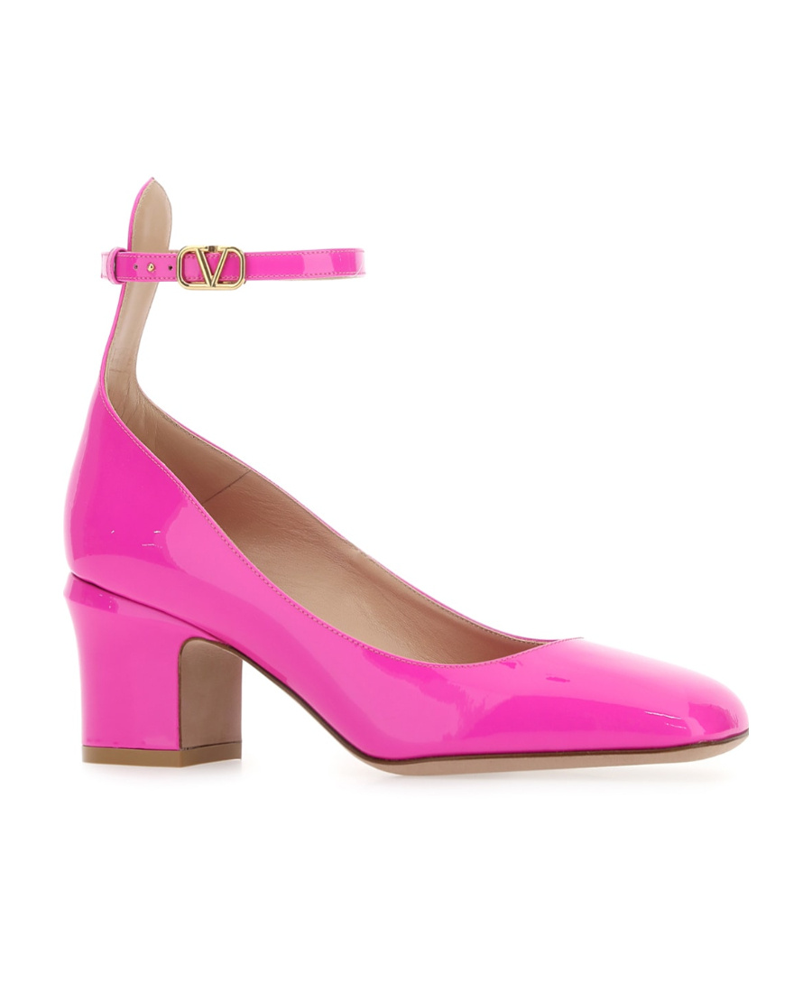 Valentino 60mm Tan-go Patent Leather Pumps In Pink