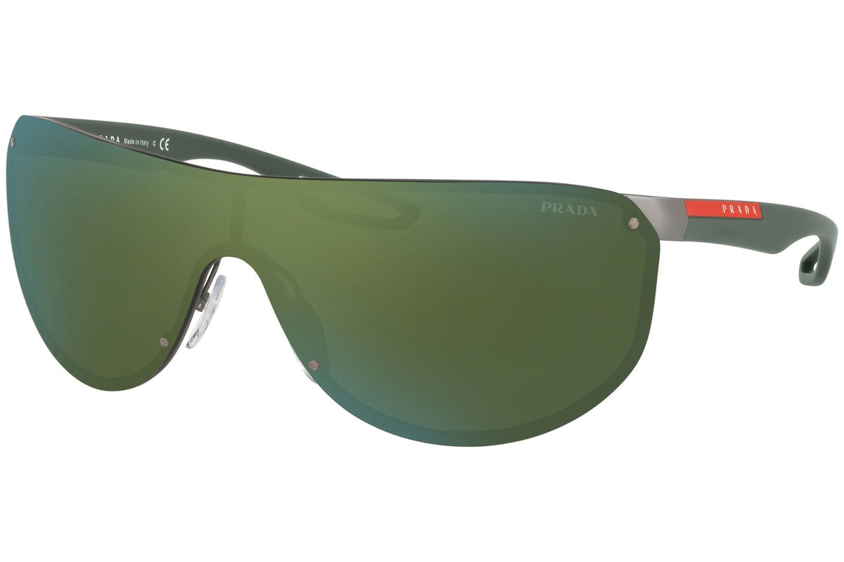 Prada Logo Sunglasses In Green