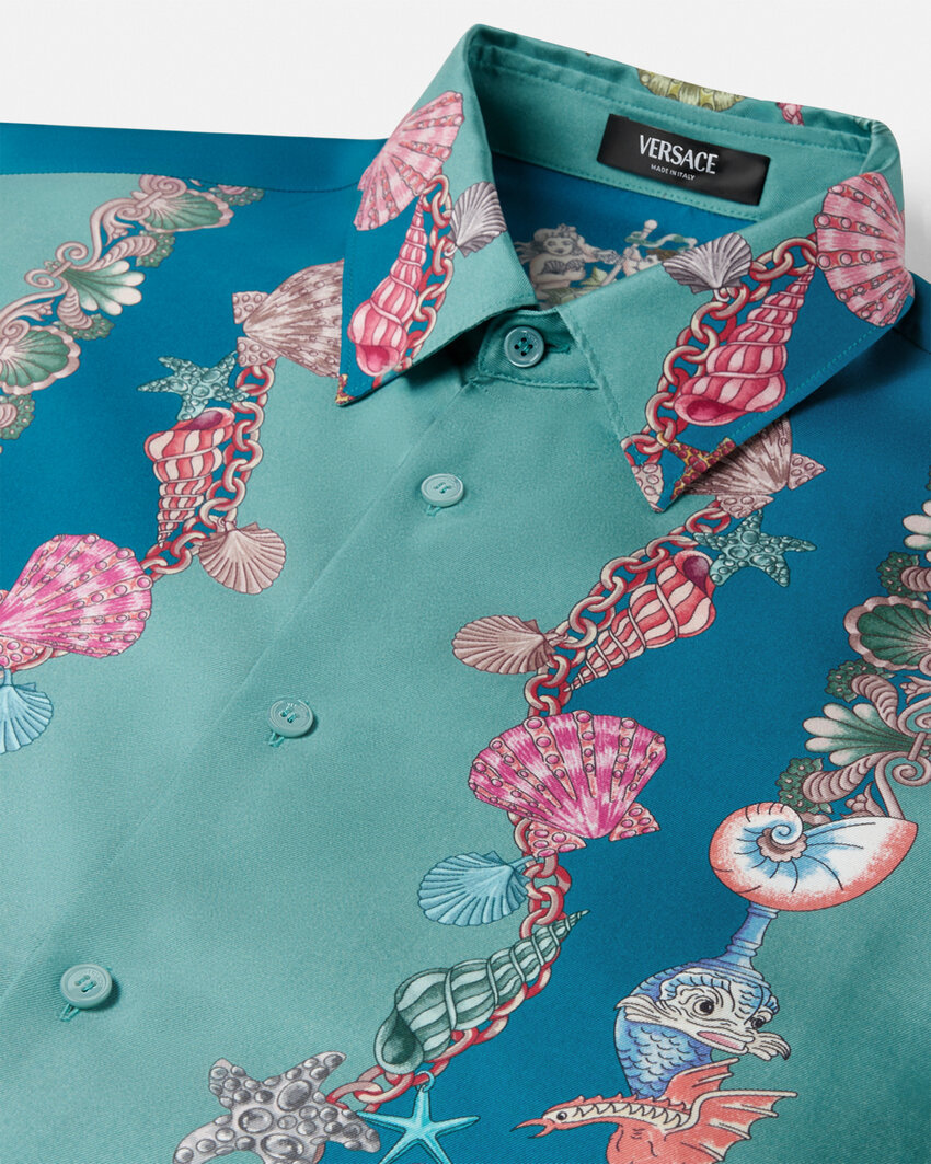 Versace Chemise En Soie Coral Theatre