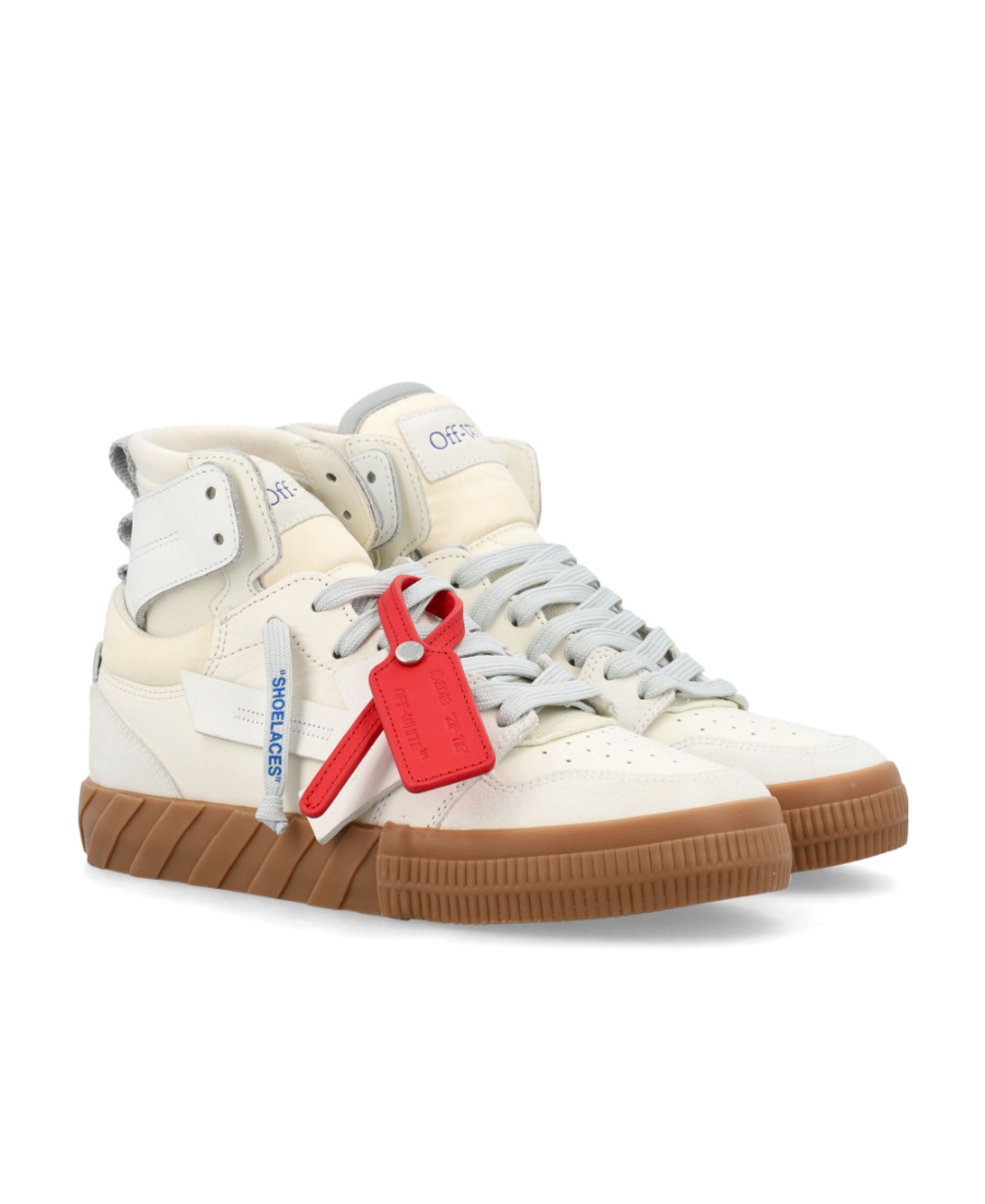Off-white Floating Arrow Leather Sneakers In White