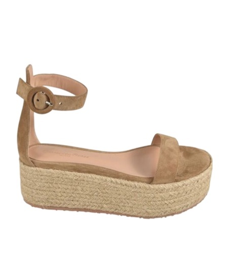 Gianvito Rossi Seville Open-toe Espadrilles In Brown