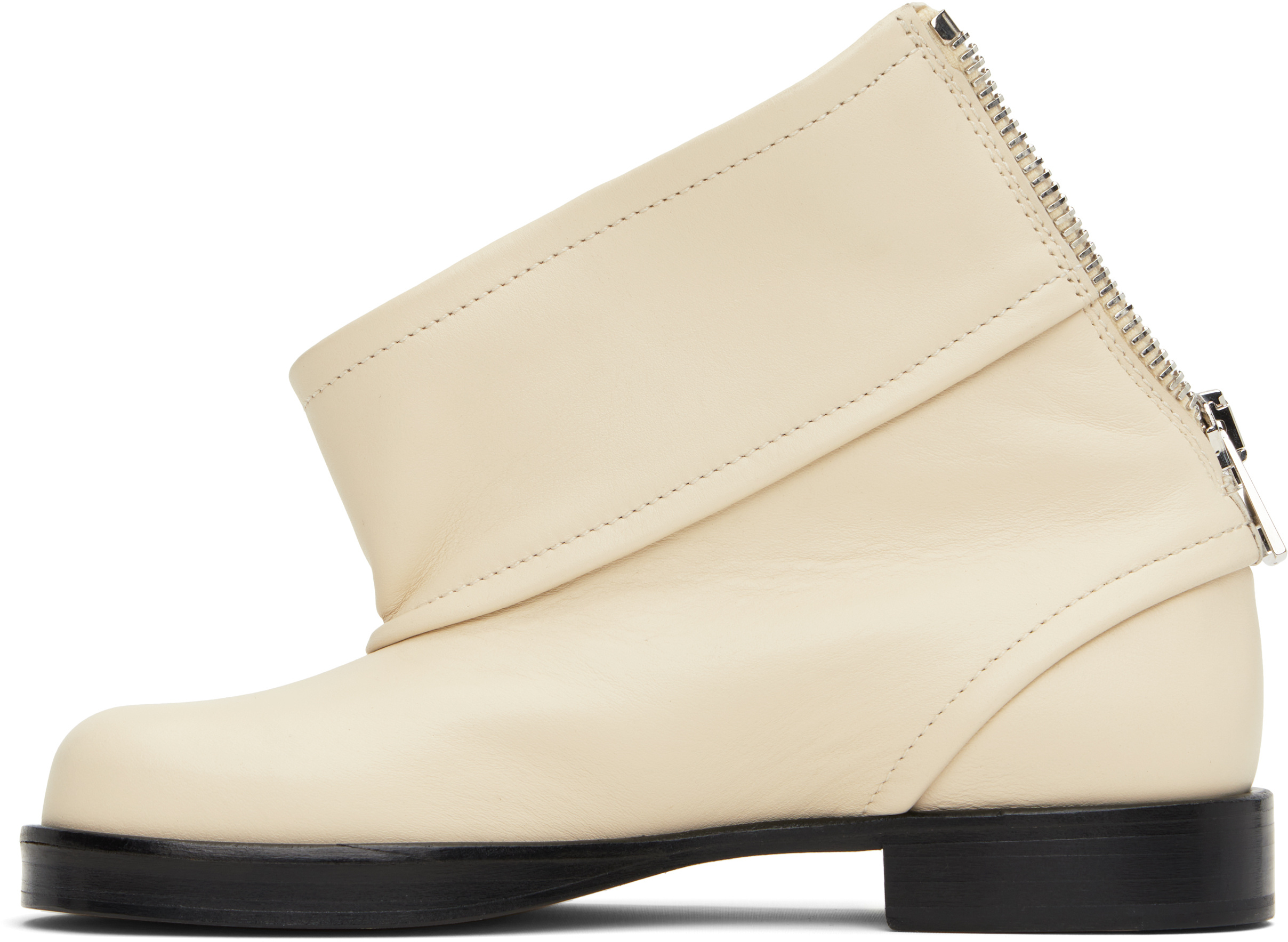 Jw Anderson Off-white Biker Boots In Neutral