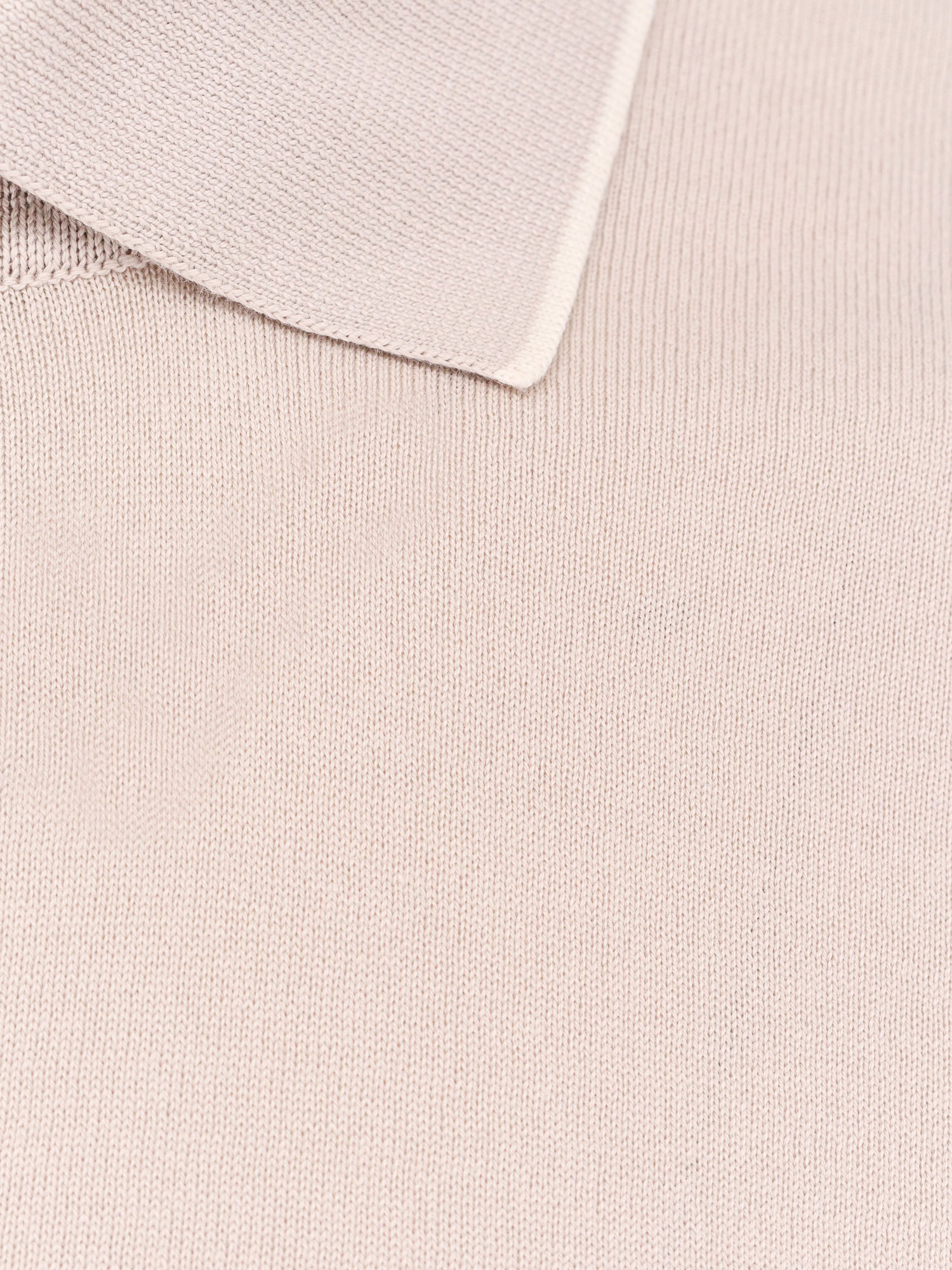 Brunello Cucinelli Short-sleeved Polo Shirt In Nude