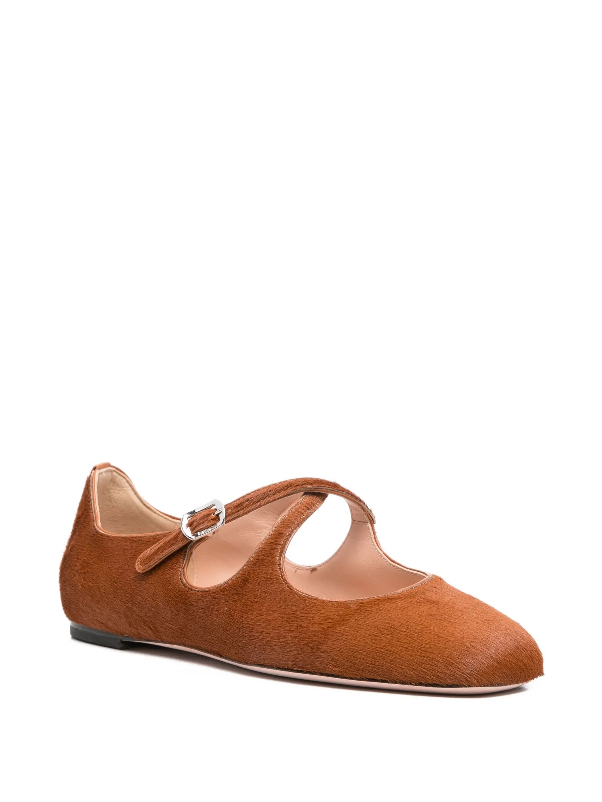 Bally Buckle-fastening Ballet Flats In Brown