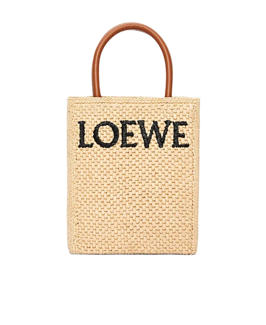 Loewe Logo Shoulder Bag In Nude