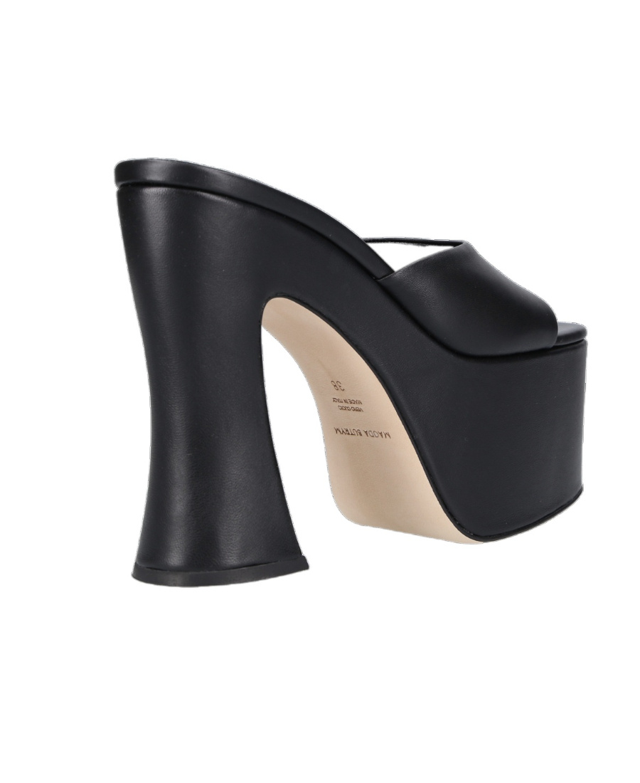 Magda Butrym Square-headed Muller Shoes In Black