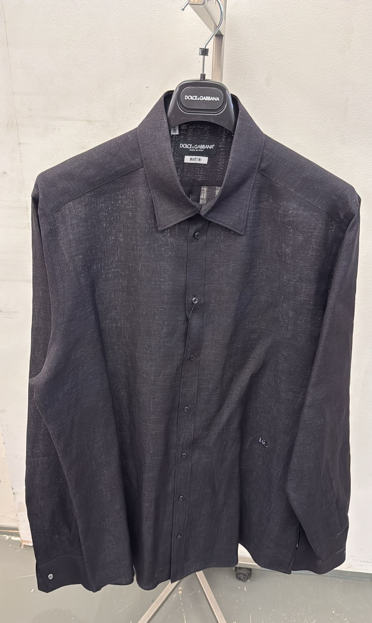 Dolce & Gabbana Long Sleeve Shirt In Gray