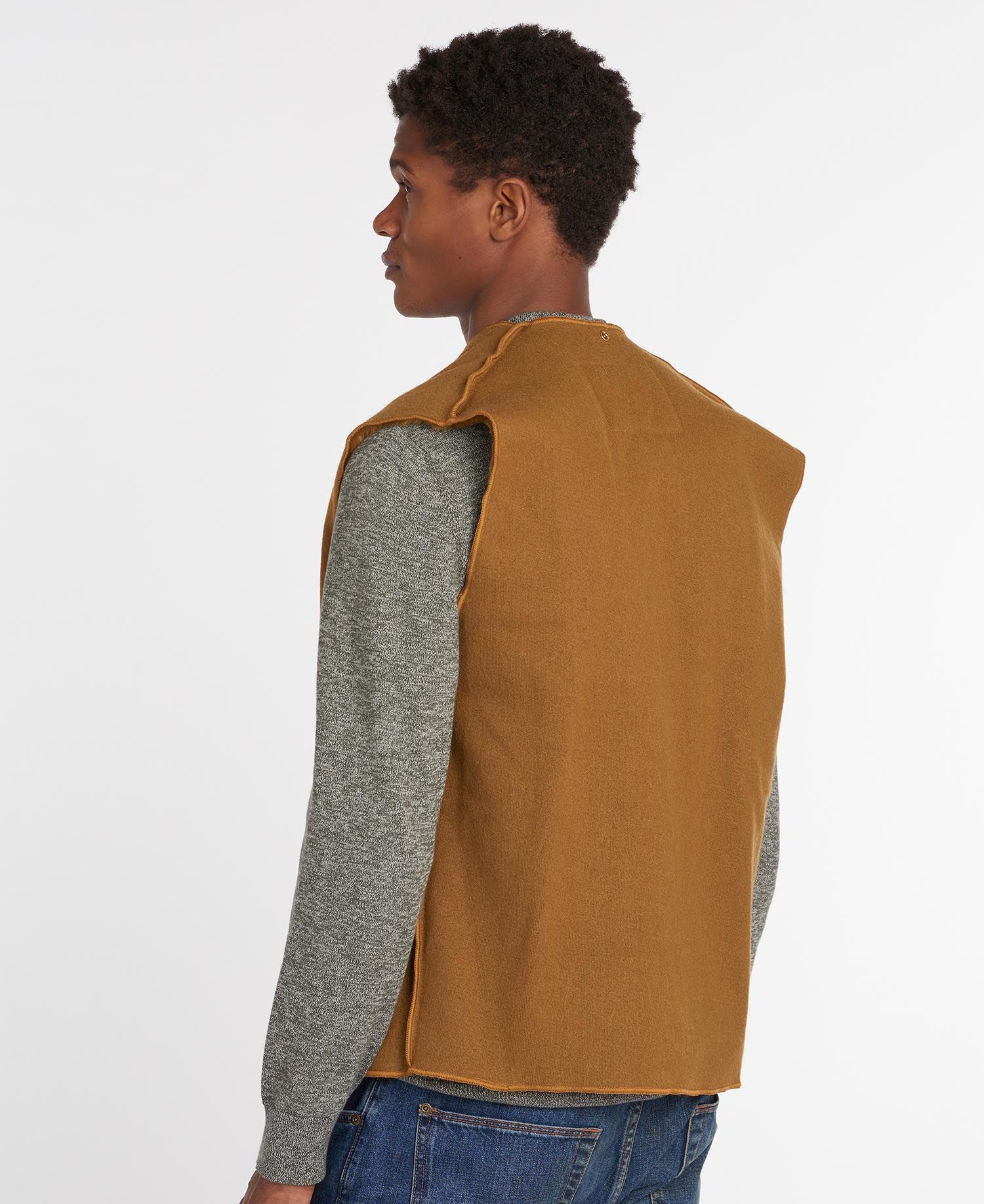 BARBOUR WARM PILE PRESS-STUD REVERSIBLE VEST