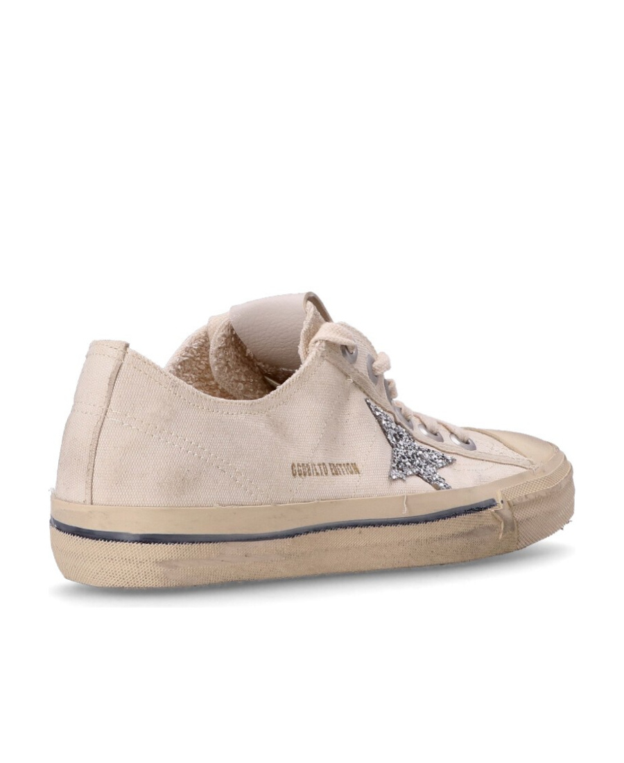 Golden Goose V-star Canvas Sneakers In Gray