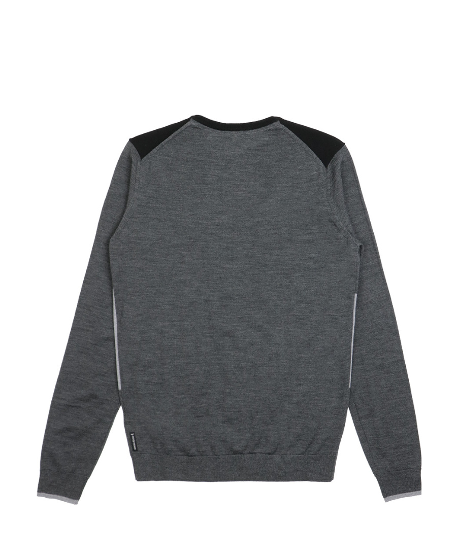 Armani Jeans Embossed Logo Sweater In Black