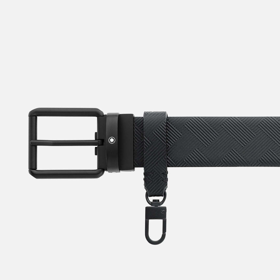 Montblanc Double-sided Buckle Belt In Black
