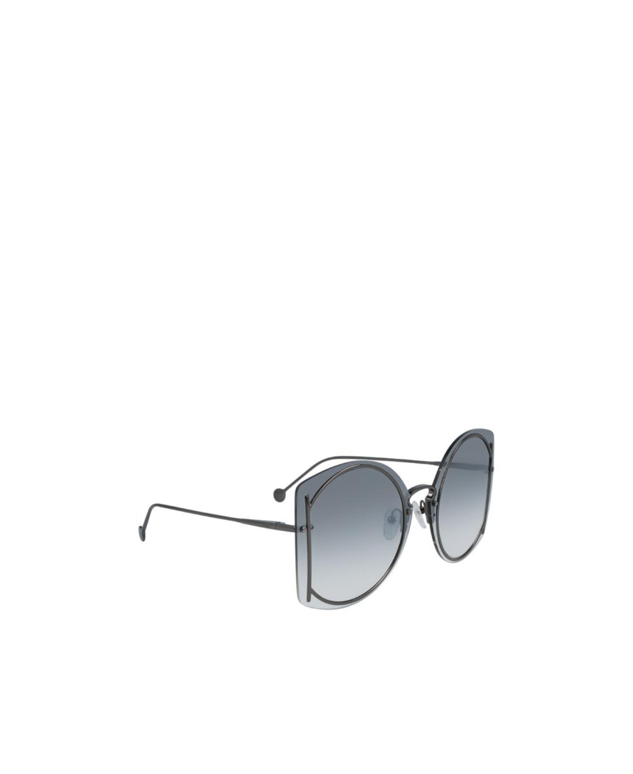 Ferragamo Logo Details Sunglasses In Gray