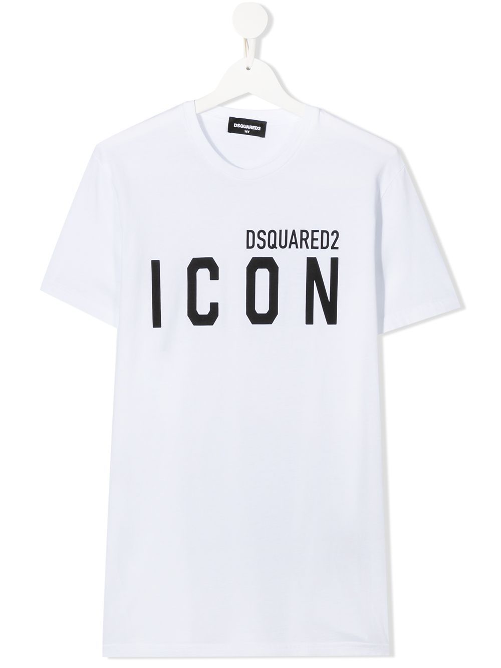 Dsquared2 Teen Logo-print Cotton T-shirt In White