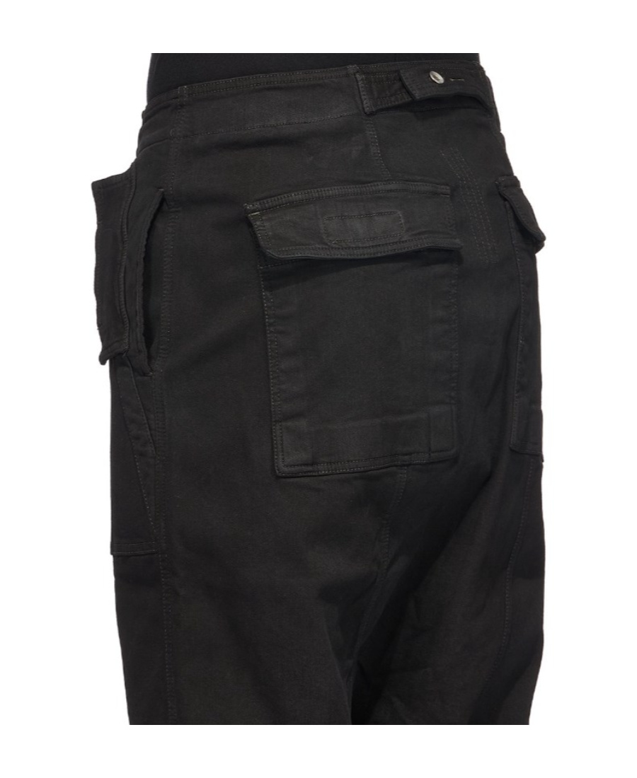 Rick Owens Drkshdw Make Old Zipper Coated Denim Shorts In Black