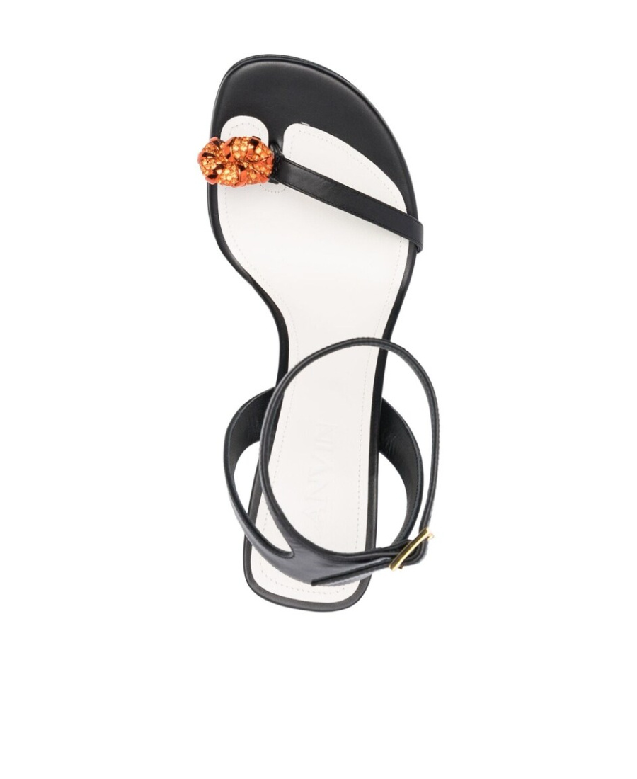 Lanvin Black Swing Melodie Heeled Sandals In Black