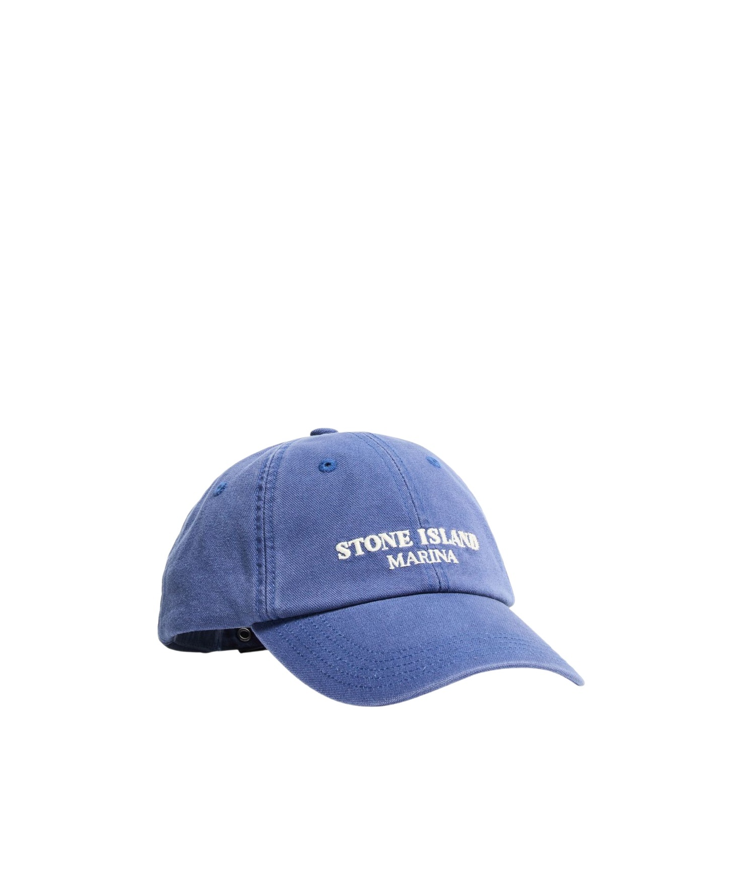 Shop Stone Island Cap In Blue