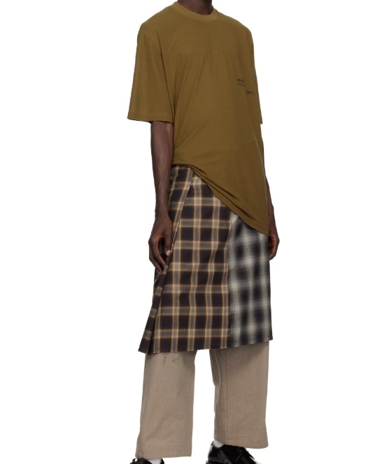 Shop Song For The Mute Round Neck Short Sleeve T-shirt In Brown