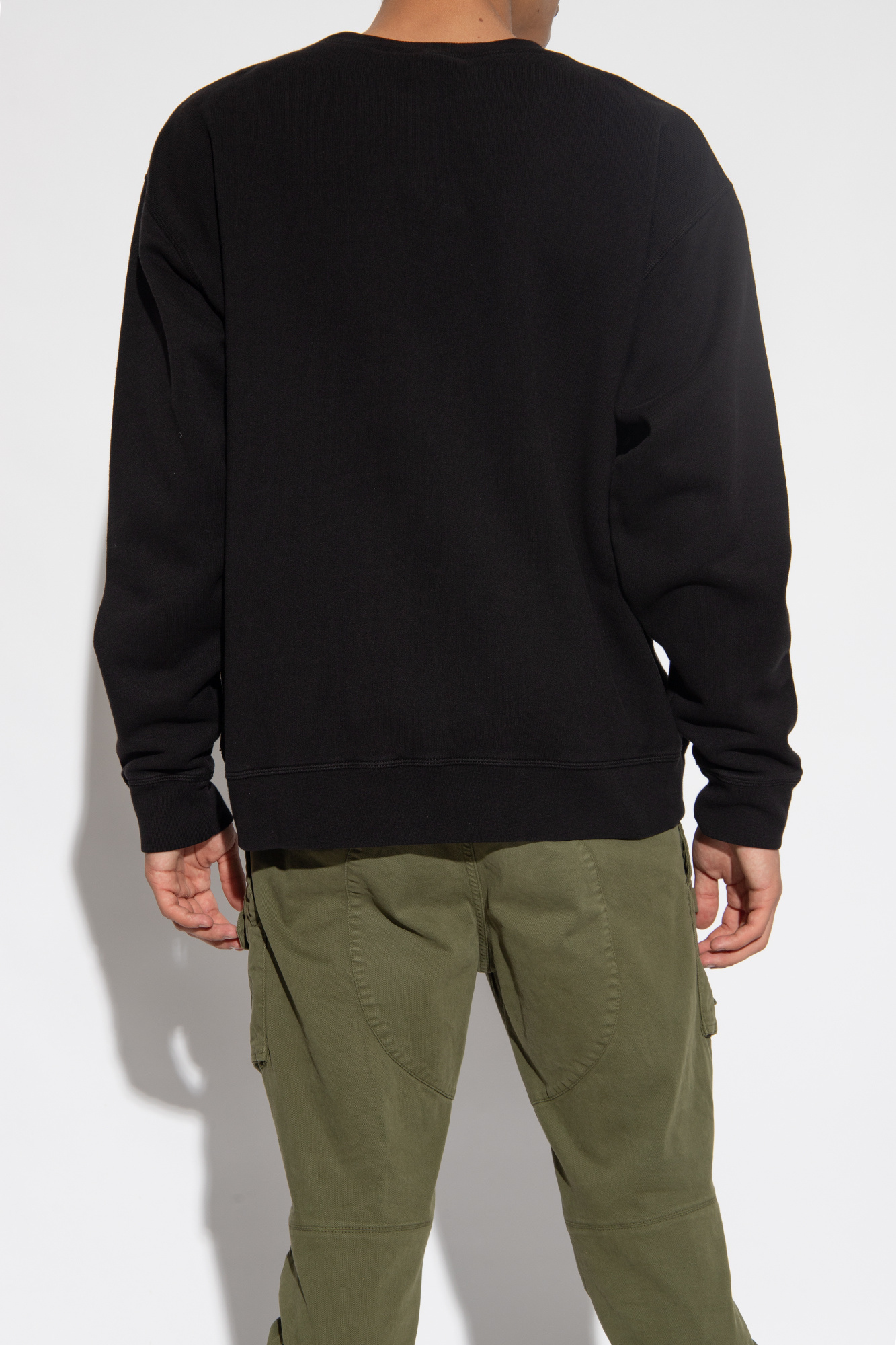 Dsquared2 Logo-print Cotton Sweatshirt In Black