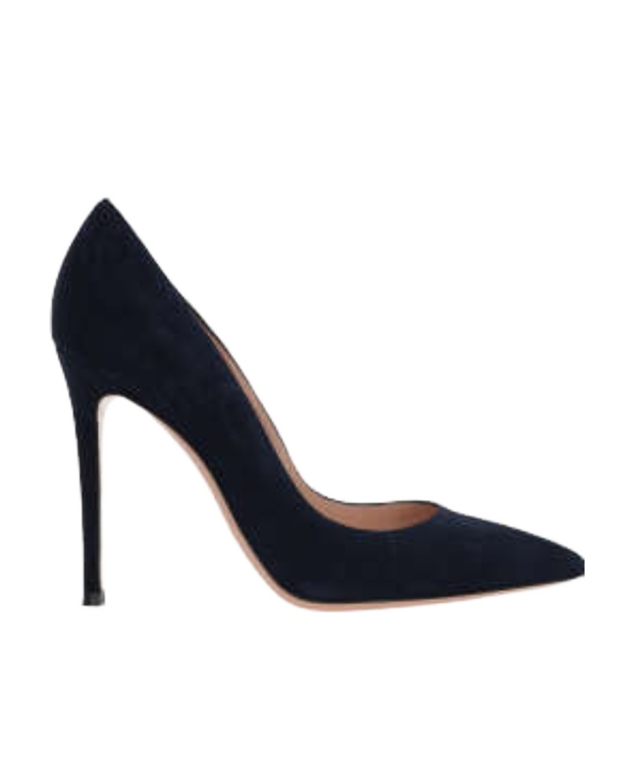 Shop Gianvito Rossi Pointed Suede Pumps In Black