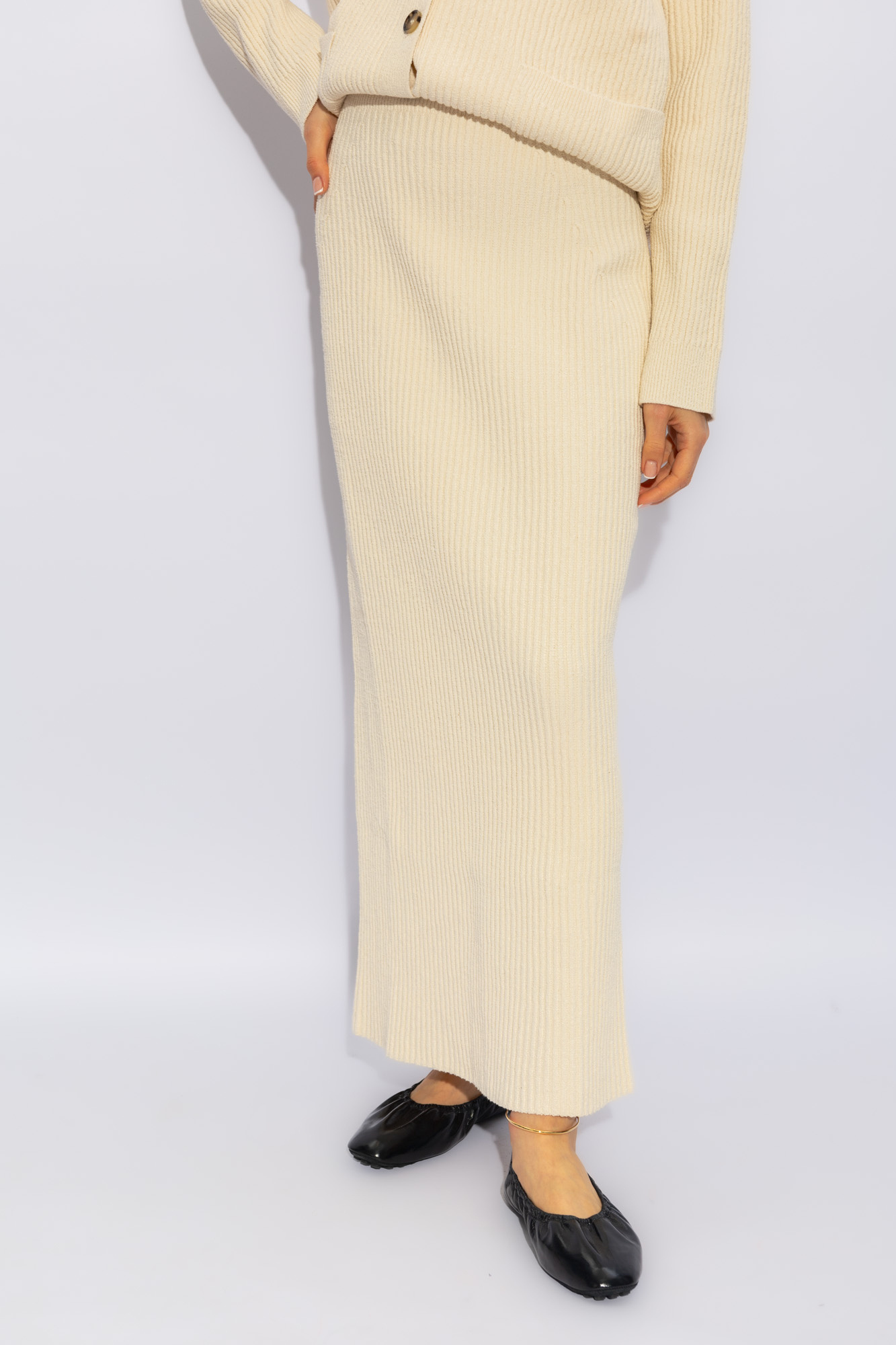 Totême Rib Skirt In Nude
