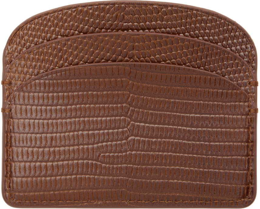 Apc Half Moon Card Bag In Brown