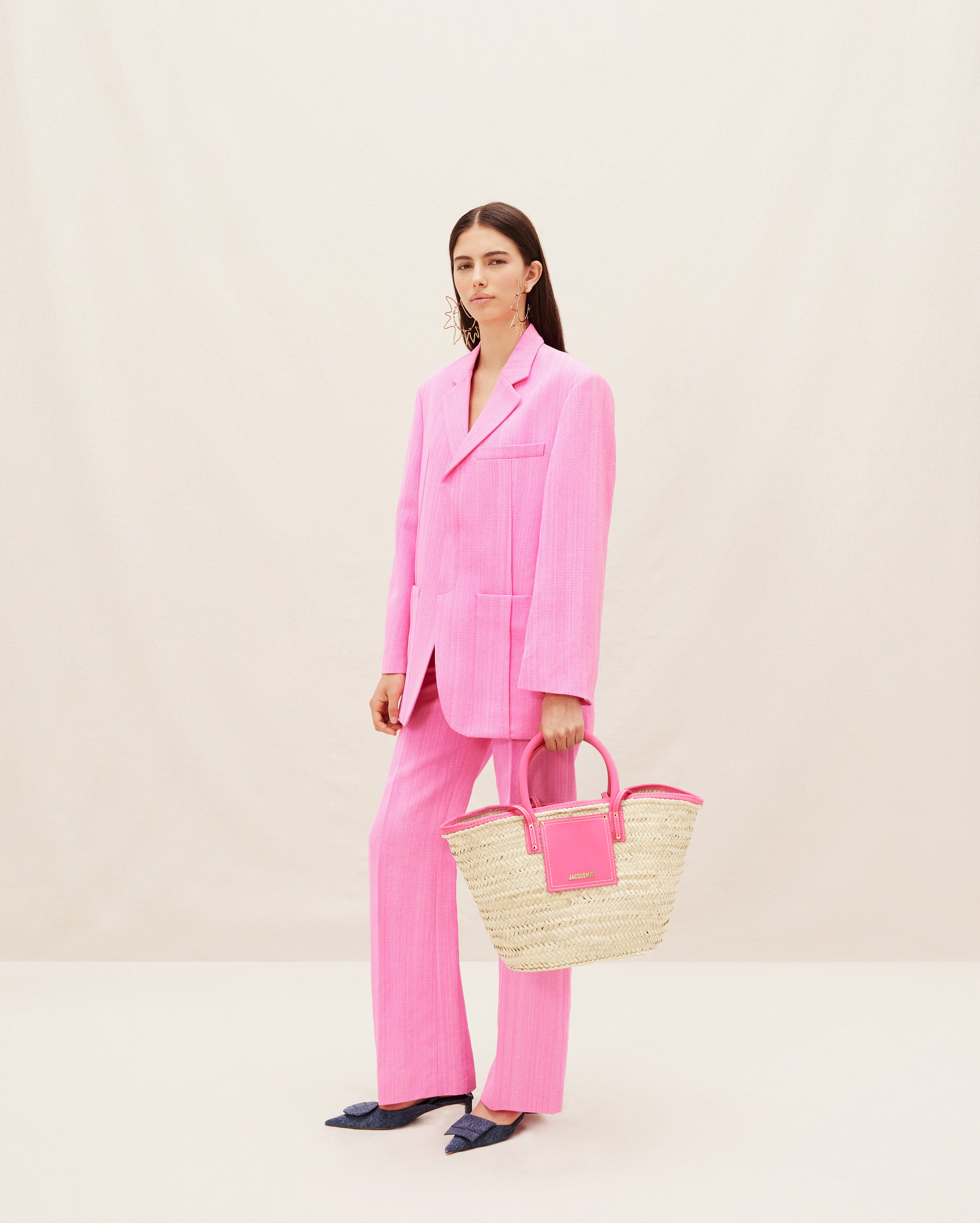 Jacquemus Neutral Le Panier Soli Tote Bag In Nude