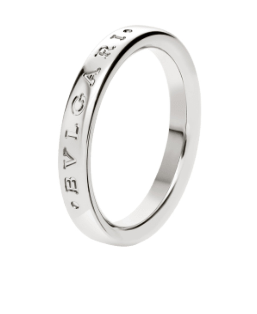 Bvlgari Logo Ring In White