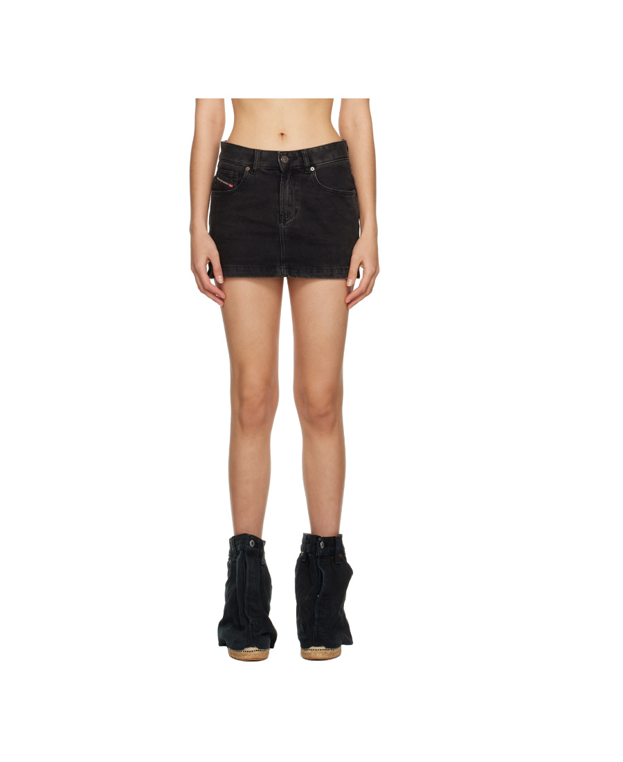 DIESEL MID-RISE DENIM MINISKIRT 