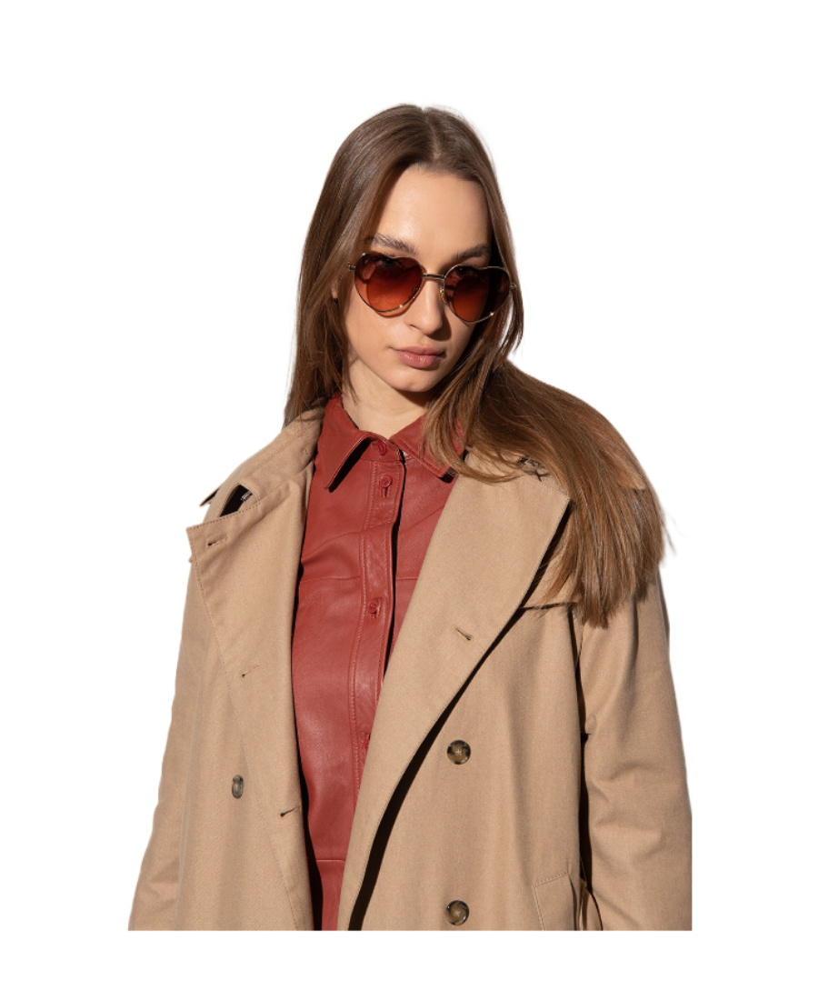 Chloé Milane Heart-frame Sunglasses In Pink