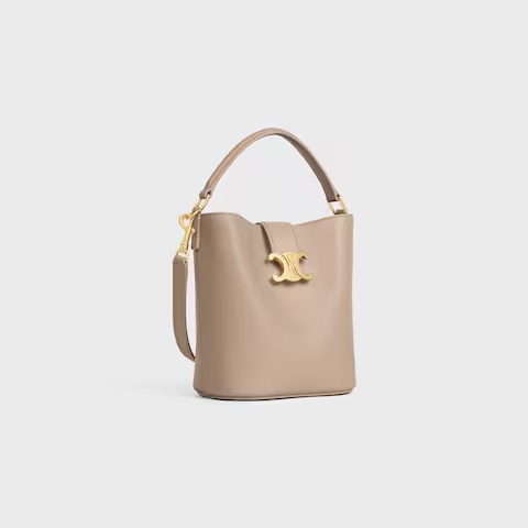Celine Small Bucket Louise In Smooth Calfskin In Neutral