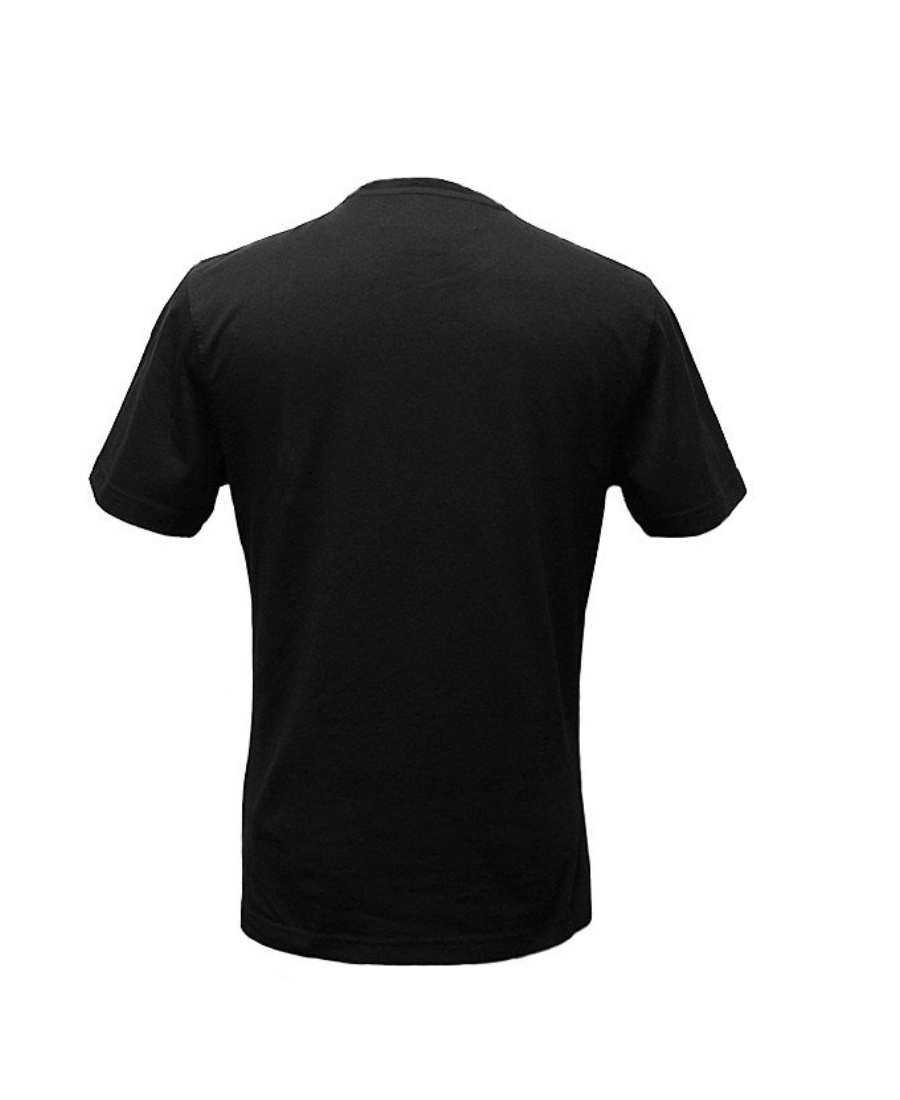 Hydrogen T-shirt With Round Neck And Short Sleeves In Black