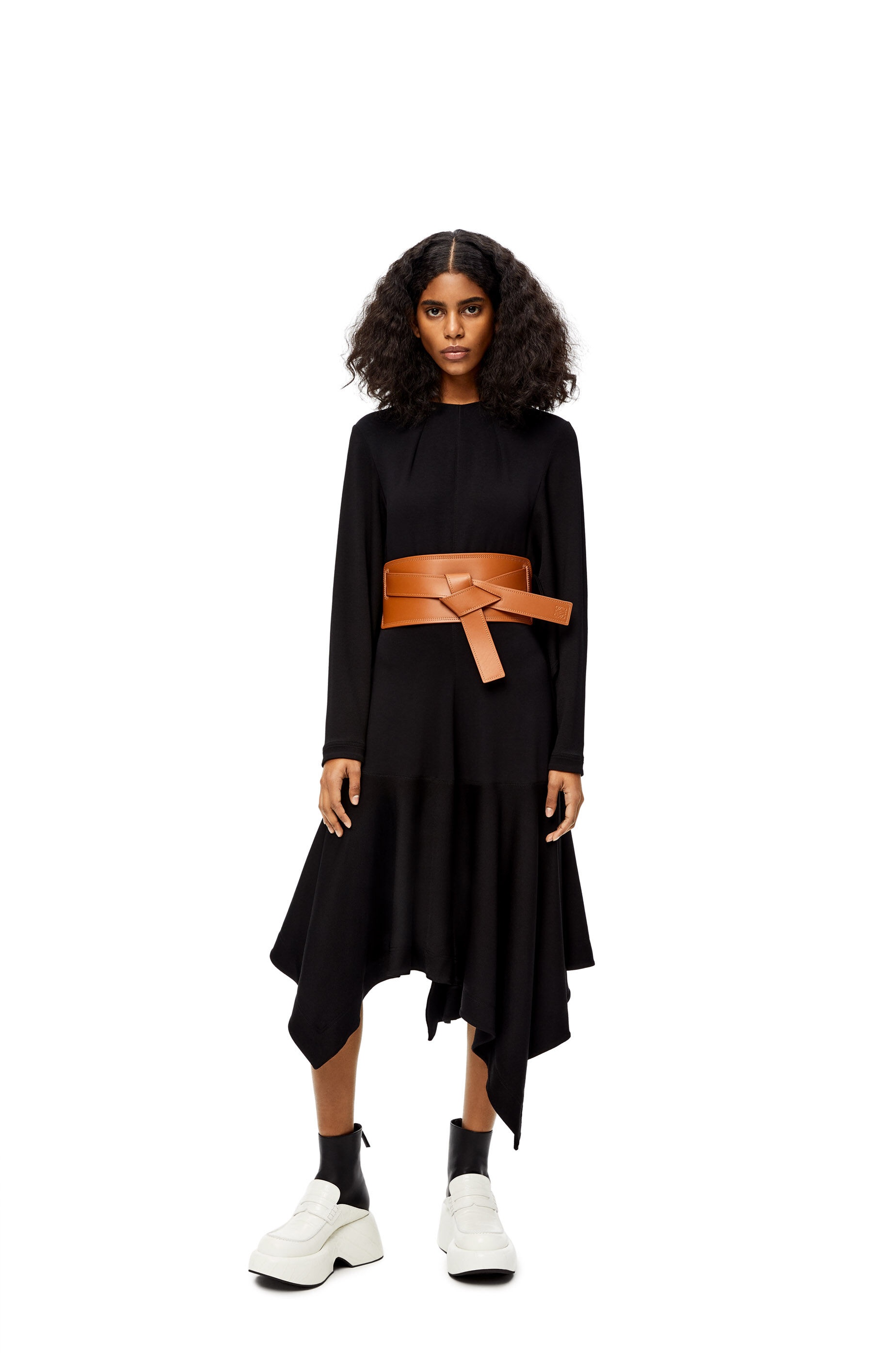 Loewe Gate Wide Belt In Brown