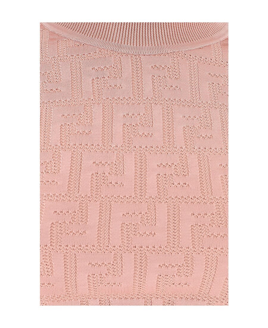 Fendi Ff Pattern Pullover In Nude