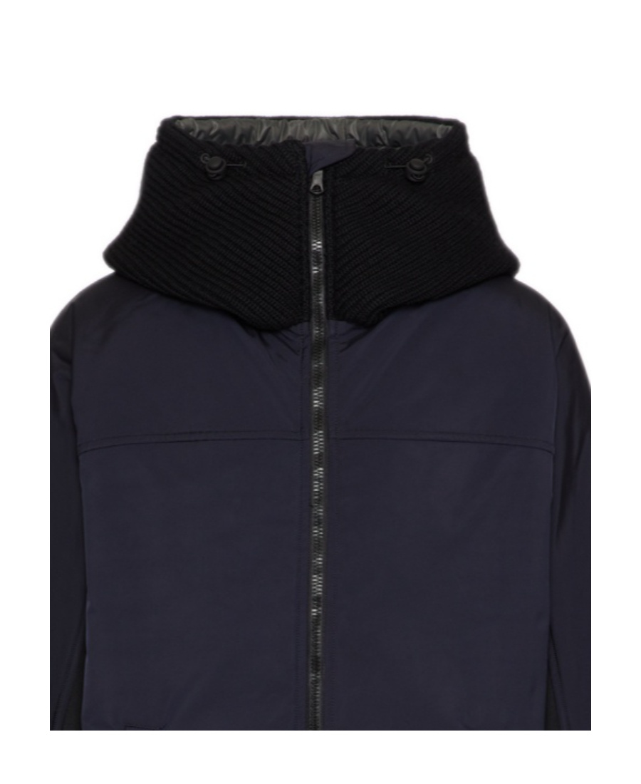 Valentino Panelled Padded Jacket In Black